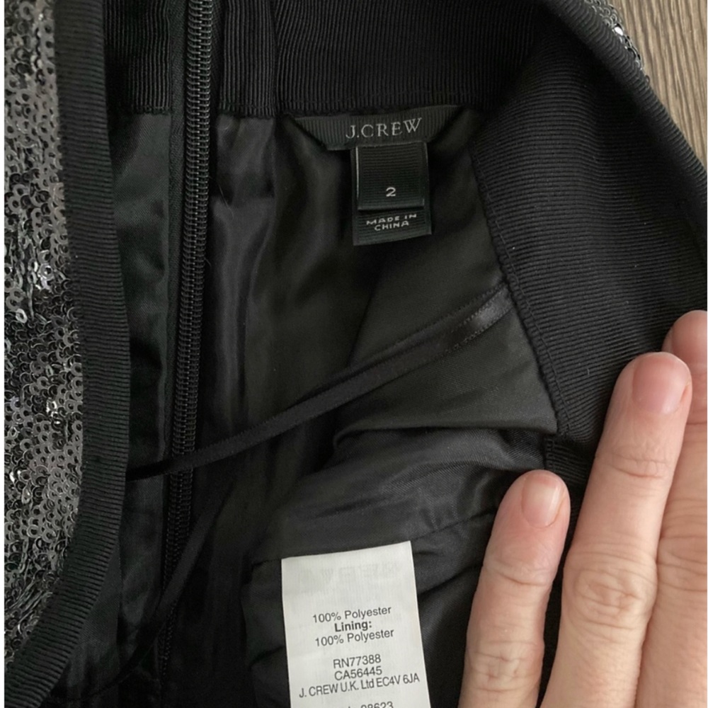 J. Crew Mini Skirt In Black Sequins - Picture 4 of 5